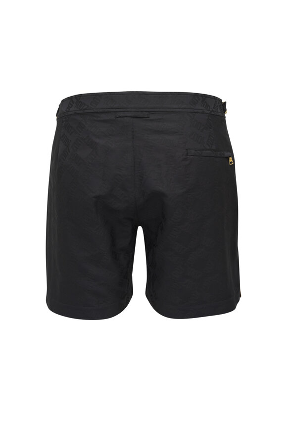 Orlebar Brown - Bulldog Black 007 Monogram Swim Trunks