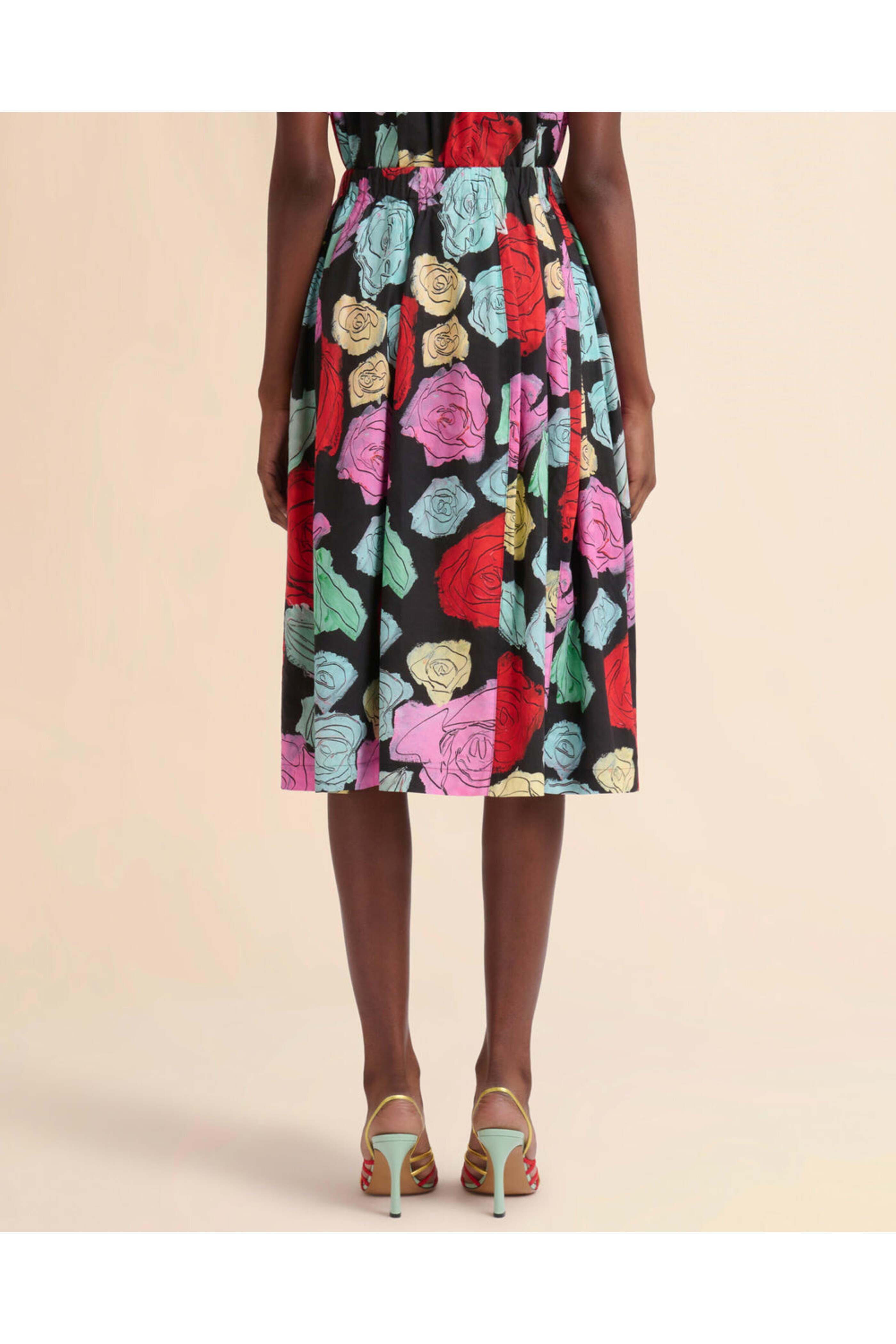スカート MARNI Malti Color Skirt 00s Archive 00s Marni Flared Wool Skirt | S - Lucky Vintage