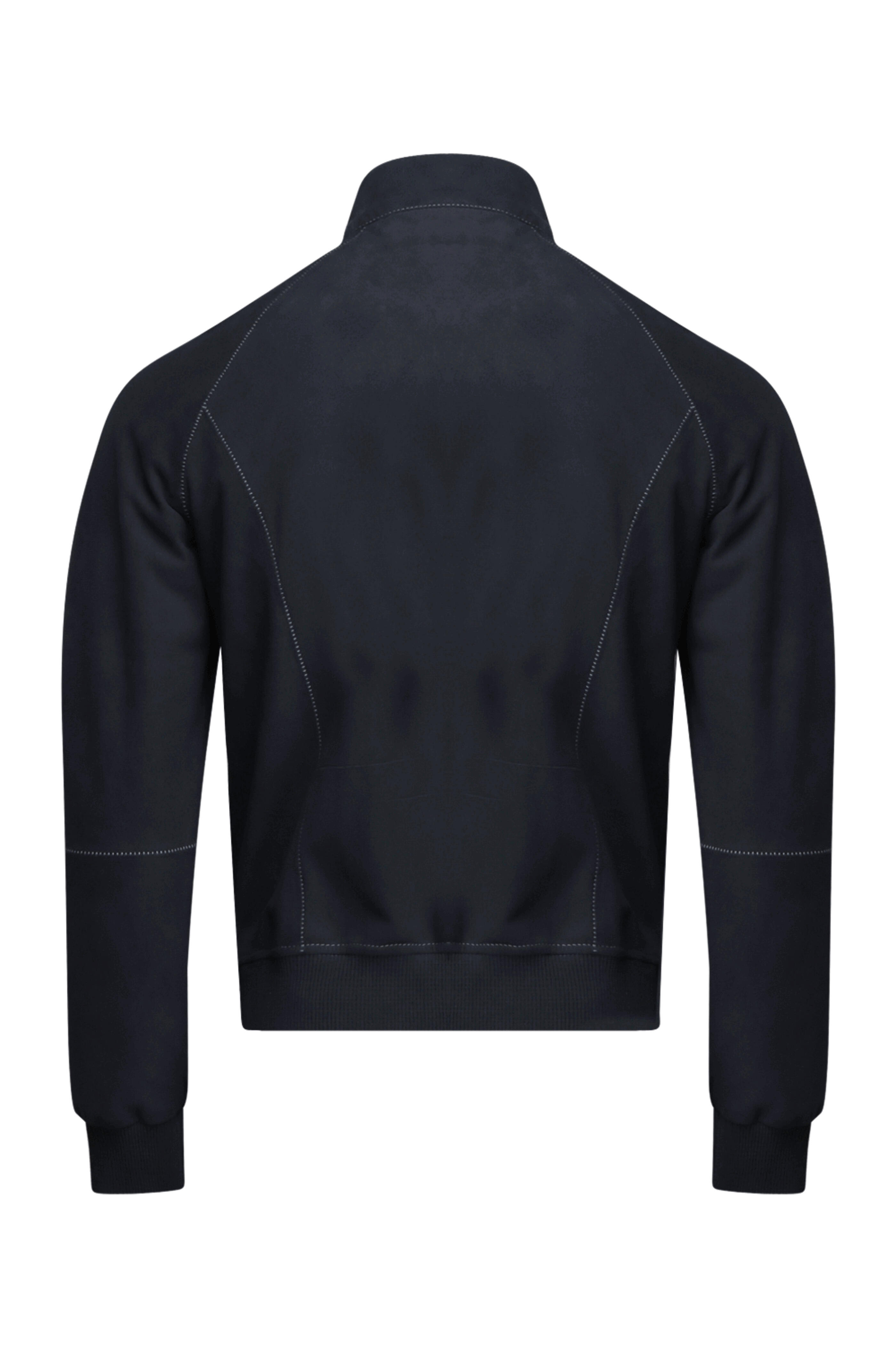 Robert Comstock - Navy Suede Zip Up Jacket