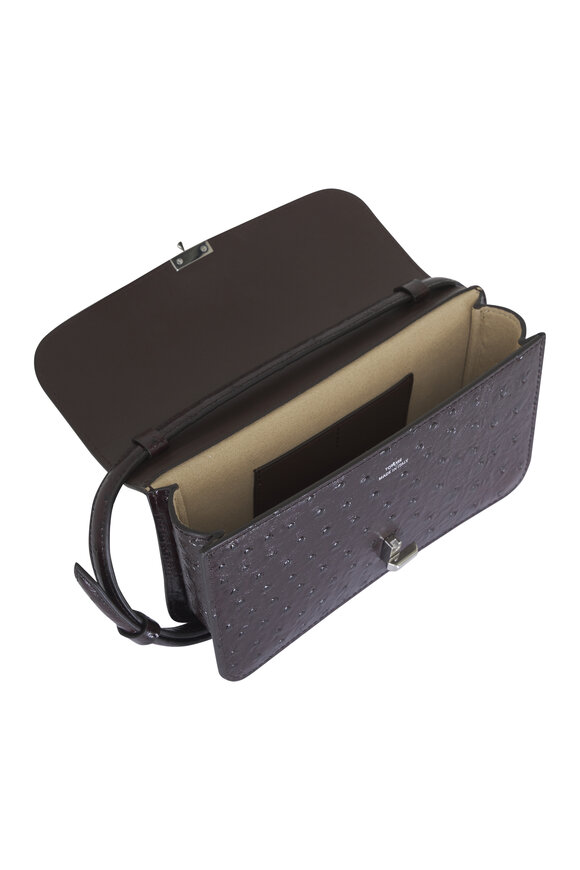 Totême T-Lock Bordeaux Embossed Leather Crossbody - view 4