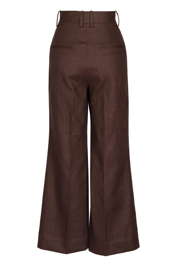 Oroton Espresso Kick Flare Cropped Pant - view 2