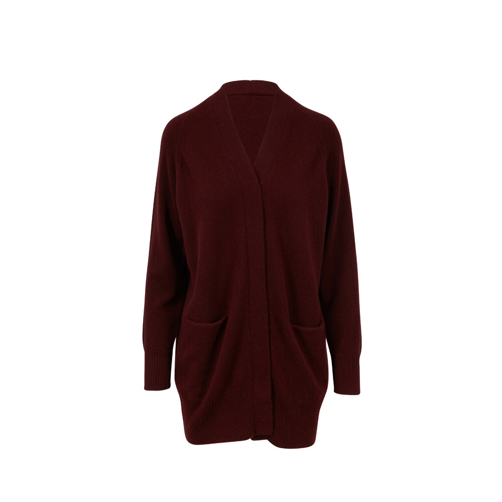 Vince Cross Vince Black Cherry Leather Jacket Vince Black Cherry