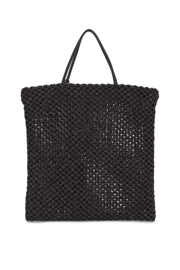 The Row Mini Barn Black Raffia Tote - view 2