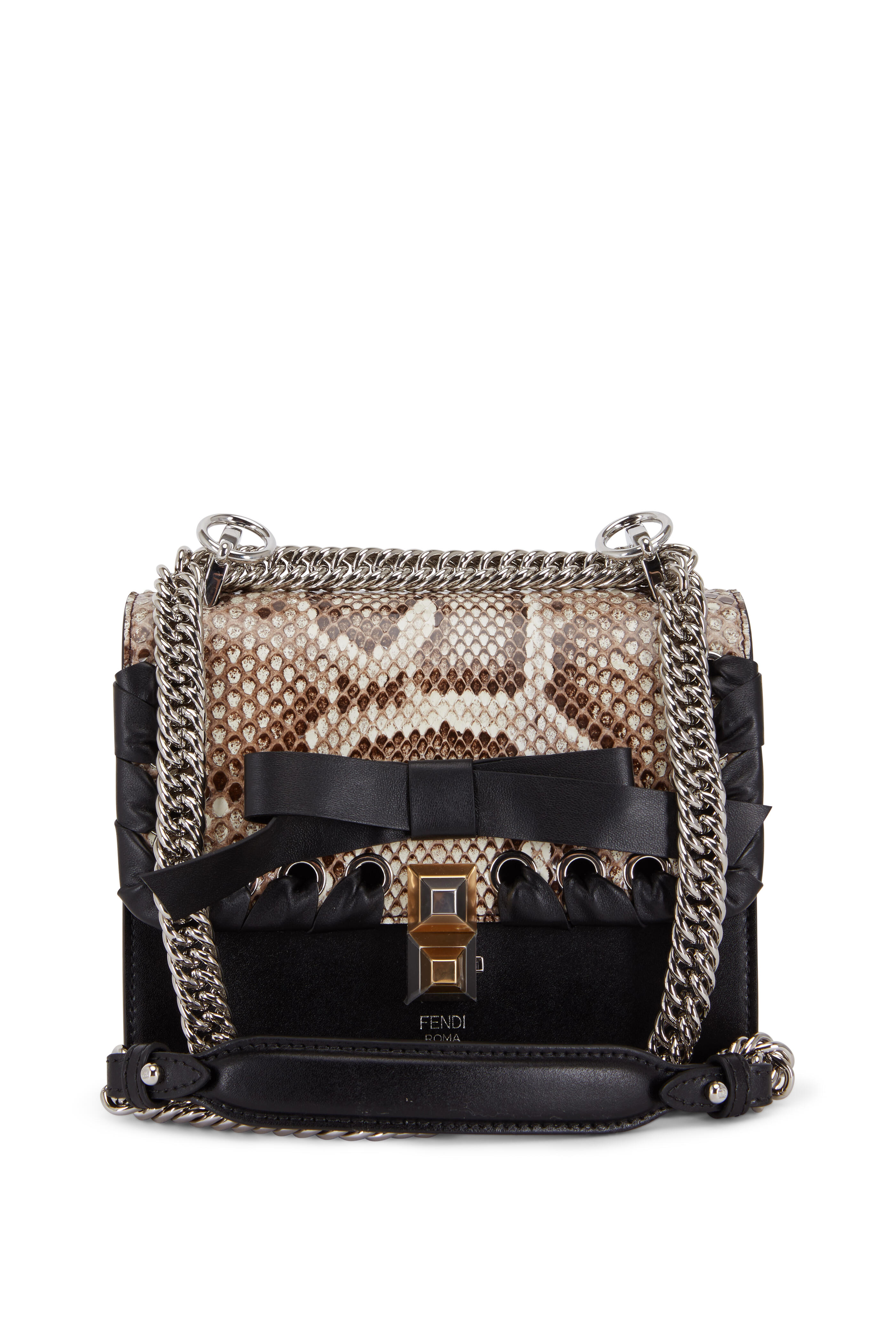 Fendi Python Mini Pouch Necklace