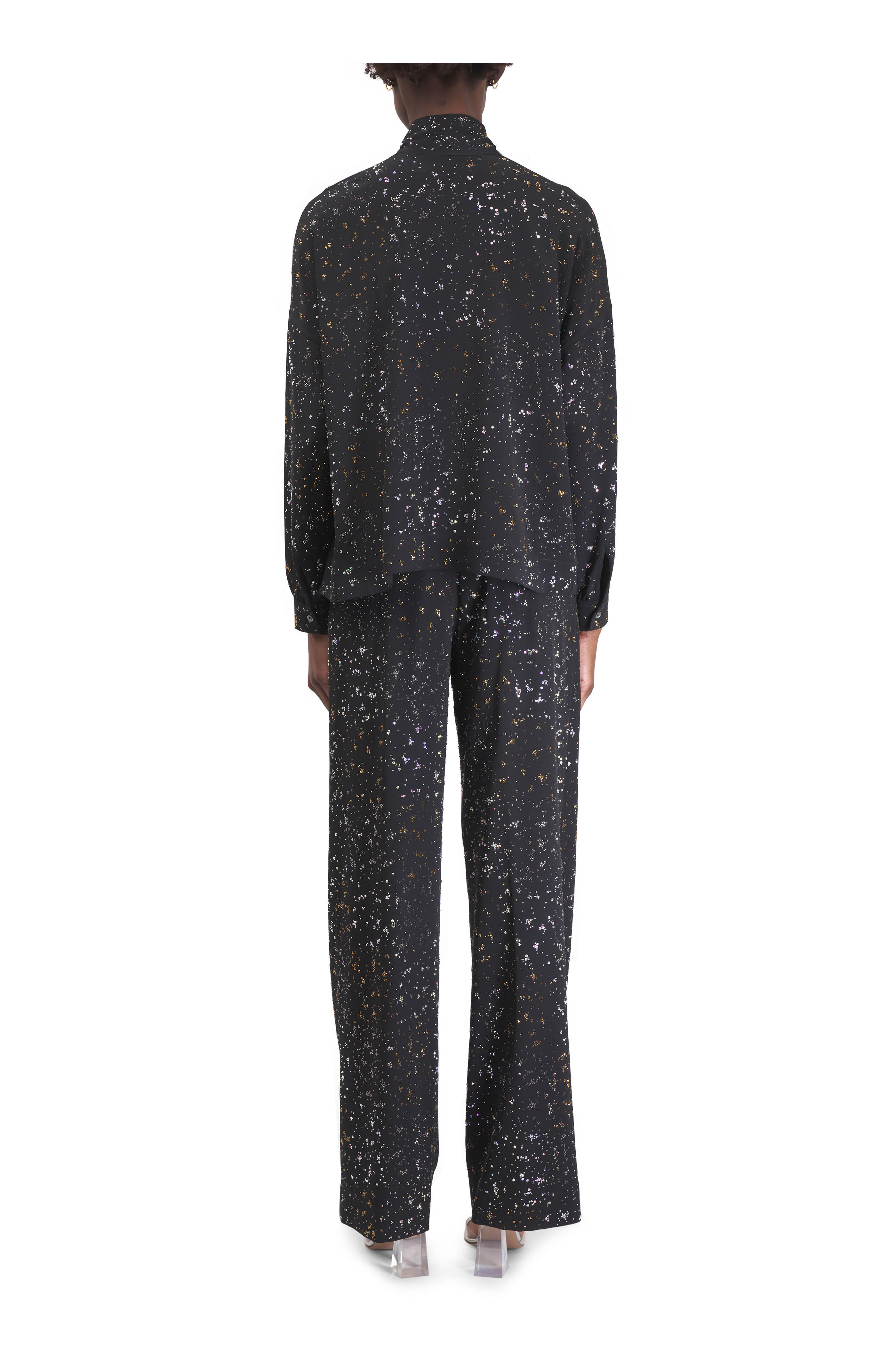 Libertine - Meteor Shower Black Crystal Baggy Pant