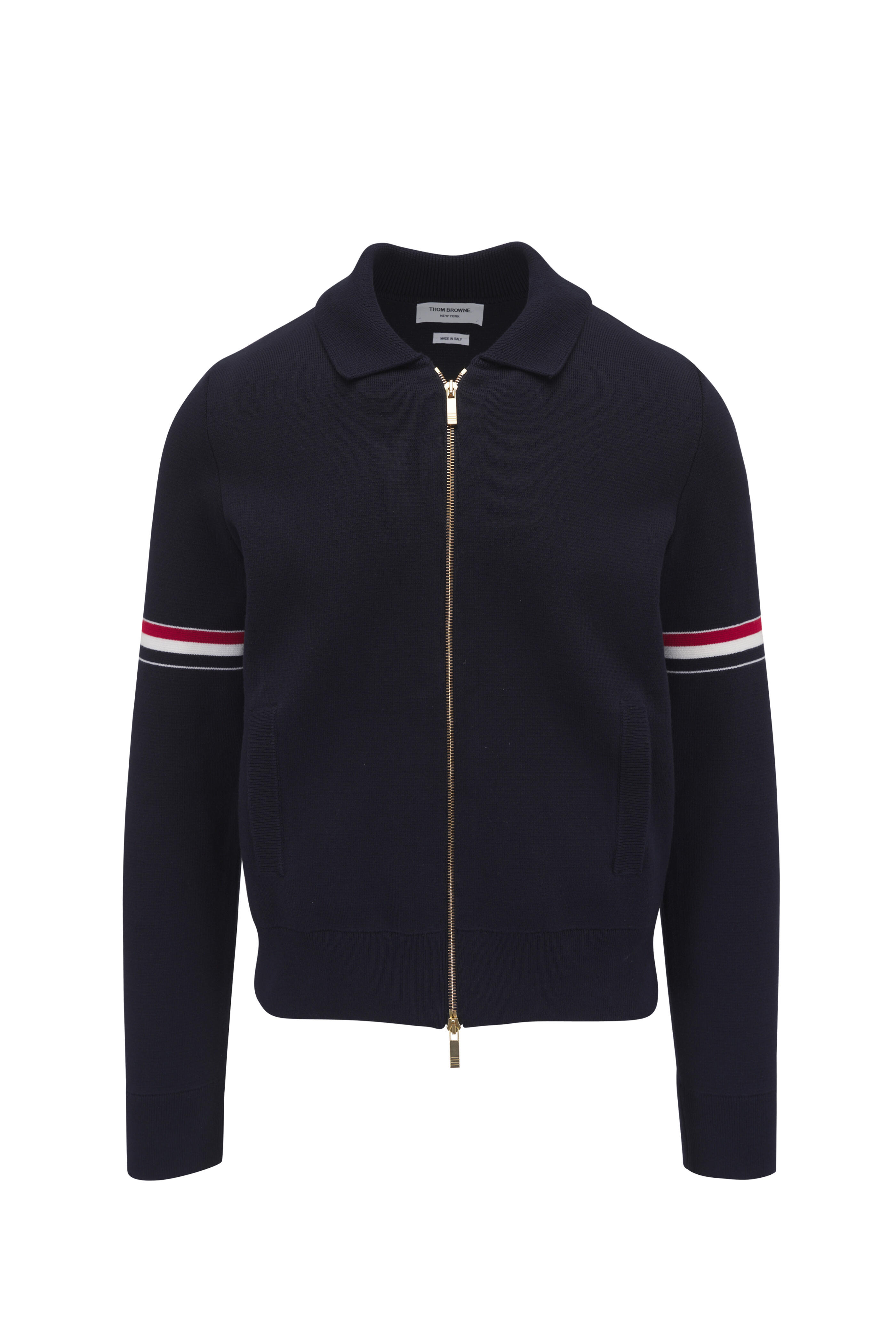 Thom Browne - Navy Armband Bomber Jacket