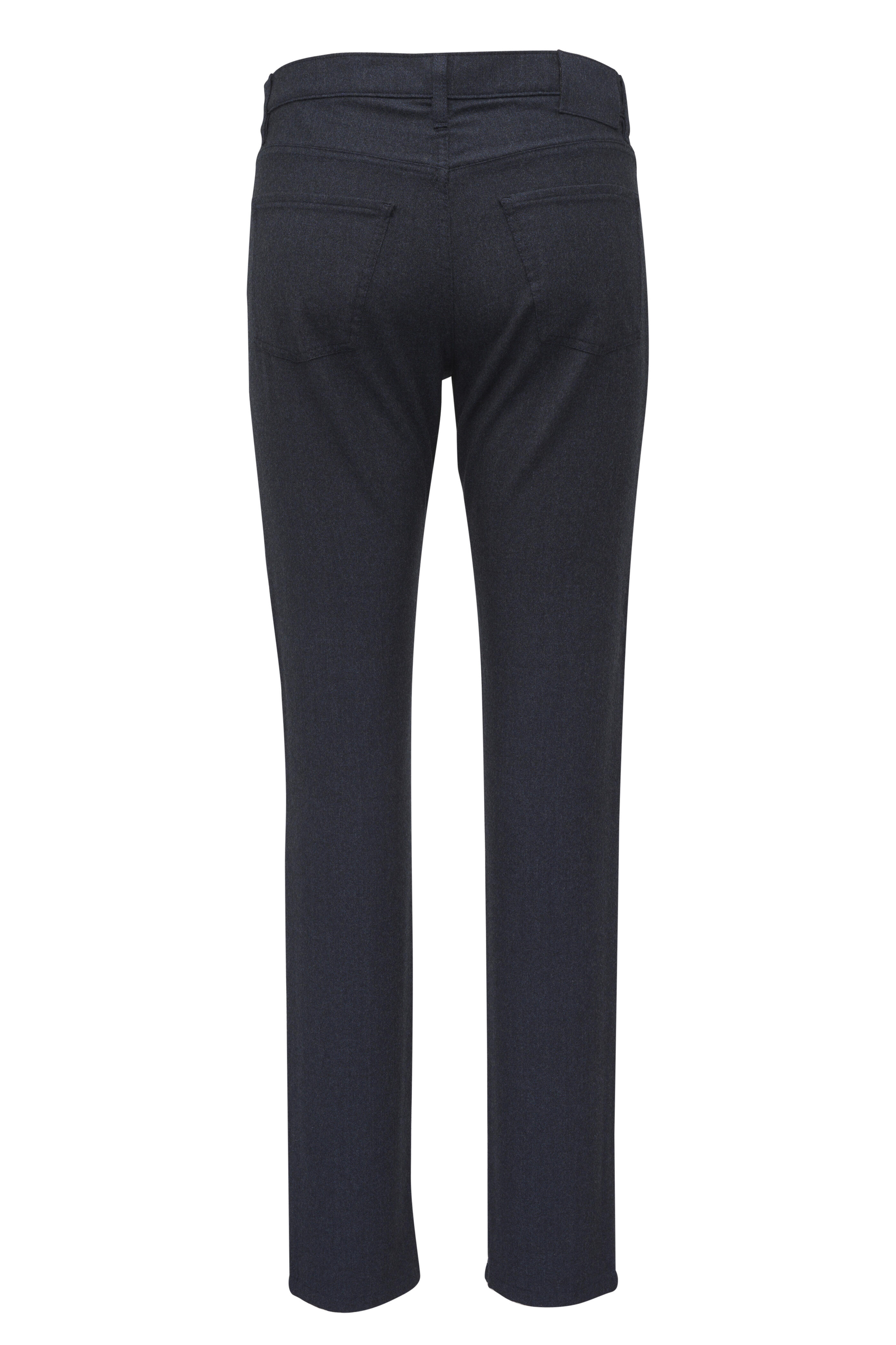 Canali - Performance Mid Blue Wool Five Pocket Pant