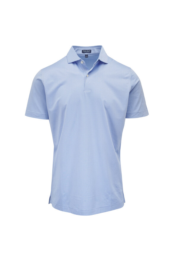 Peter Millar Empire Iris Mist Performance Jersey Polo