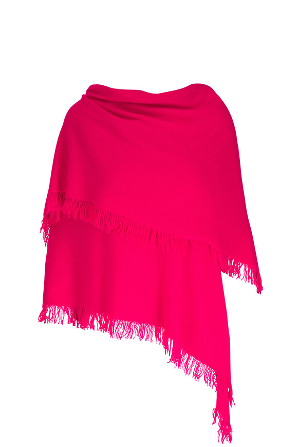 Kinross Poppy Fringe Triangle Shawl