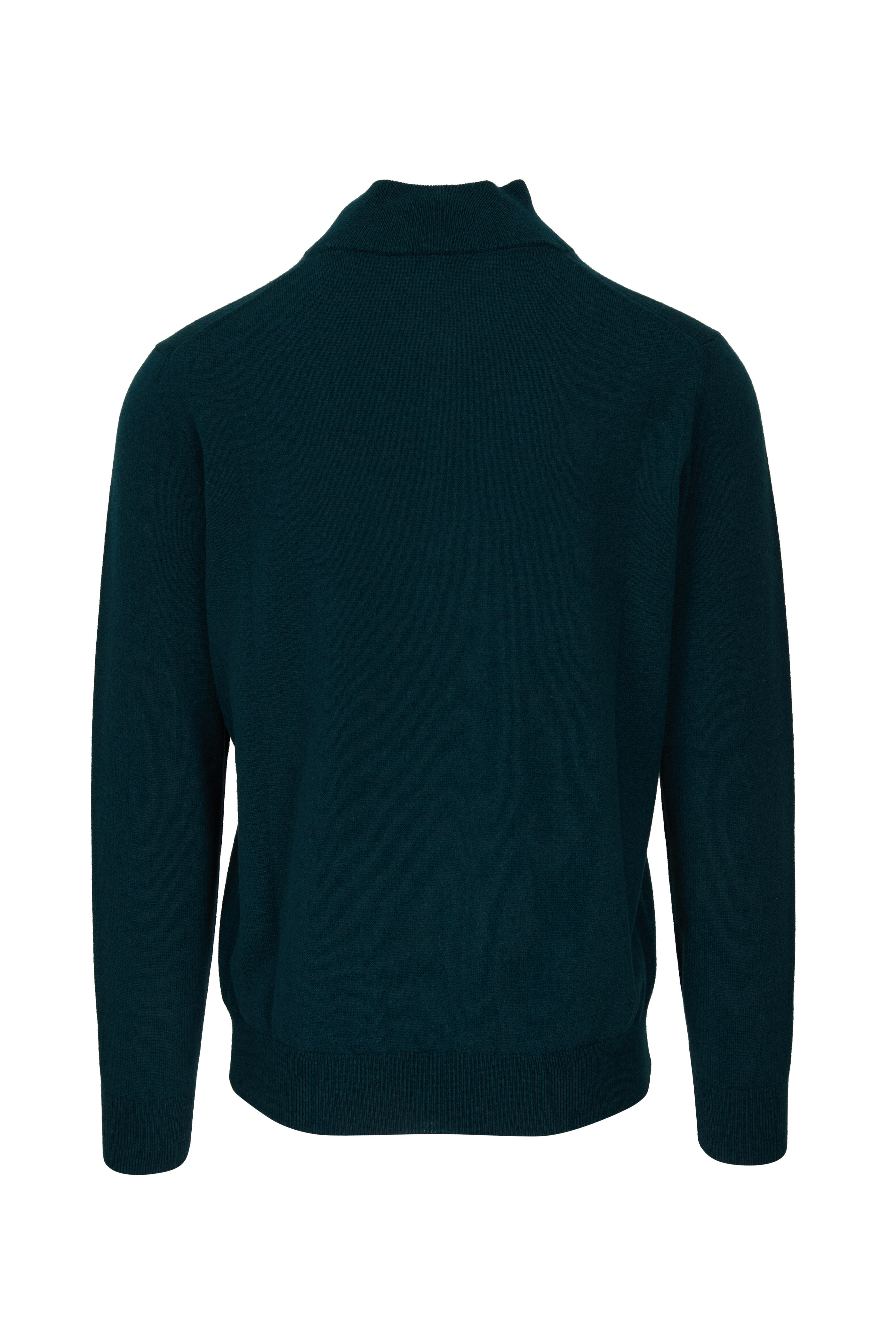 Fratelli Piacenza - Green Cashmere Quarter Zip Pullover