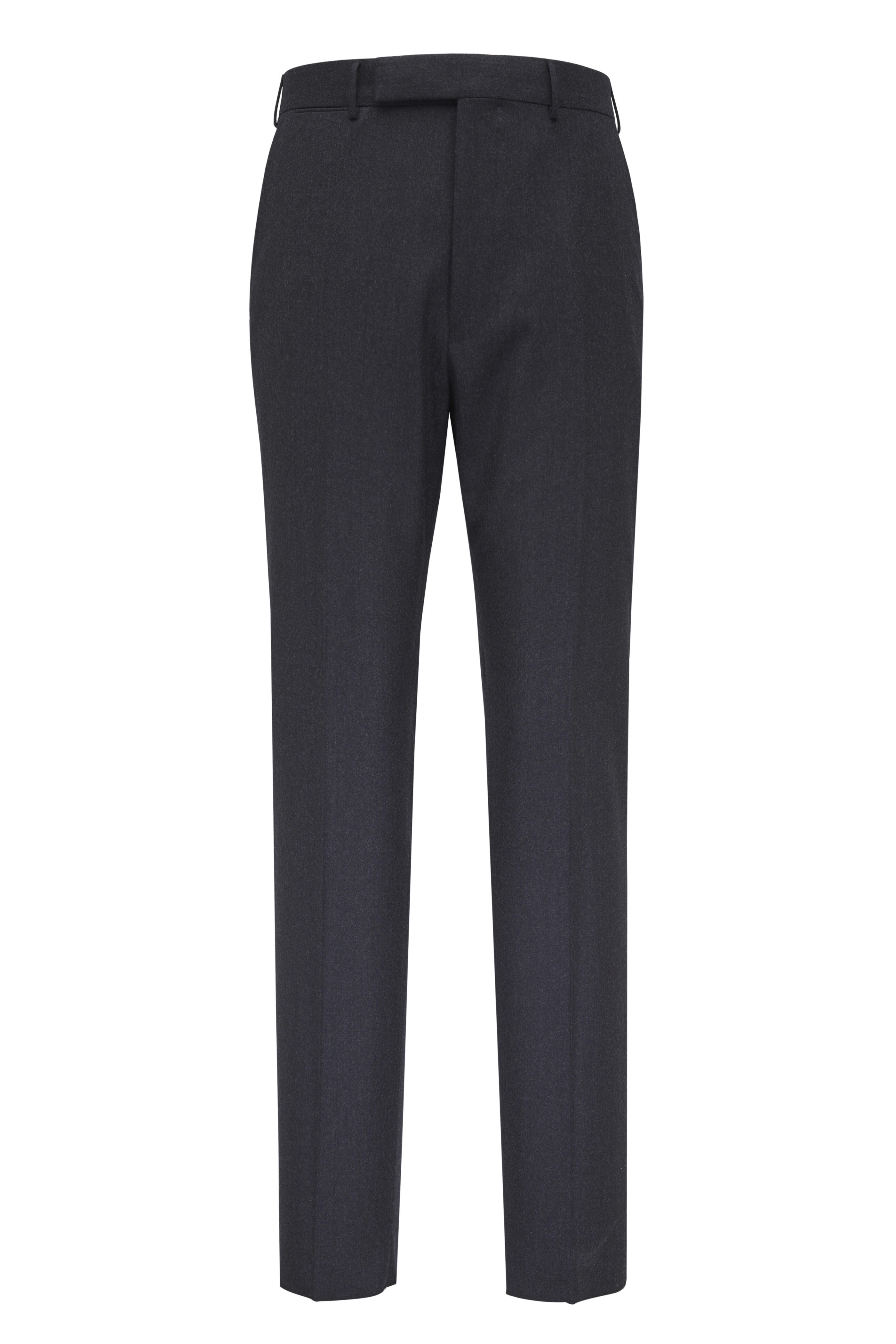 Zegna - Charcoal Gray Wool Flannel Pant