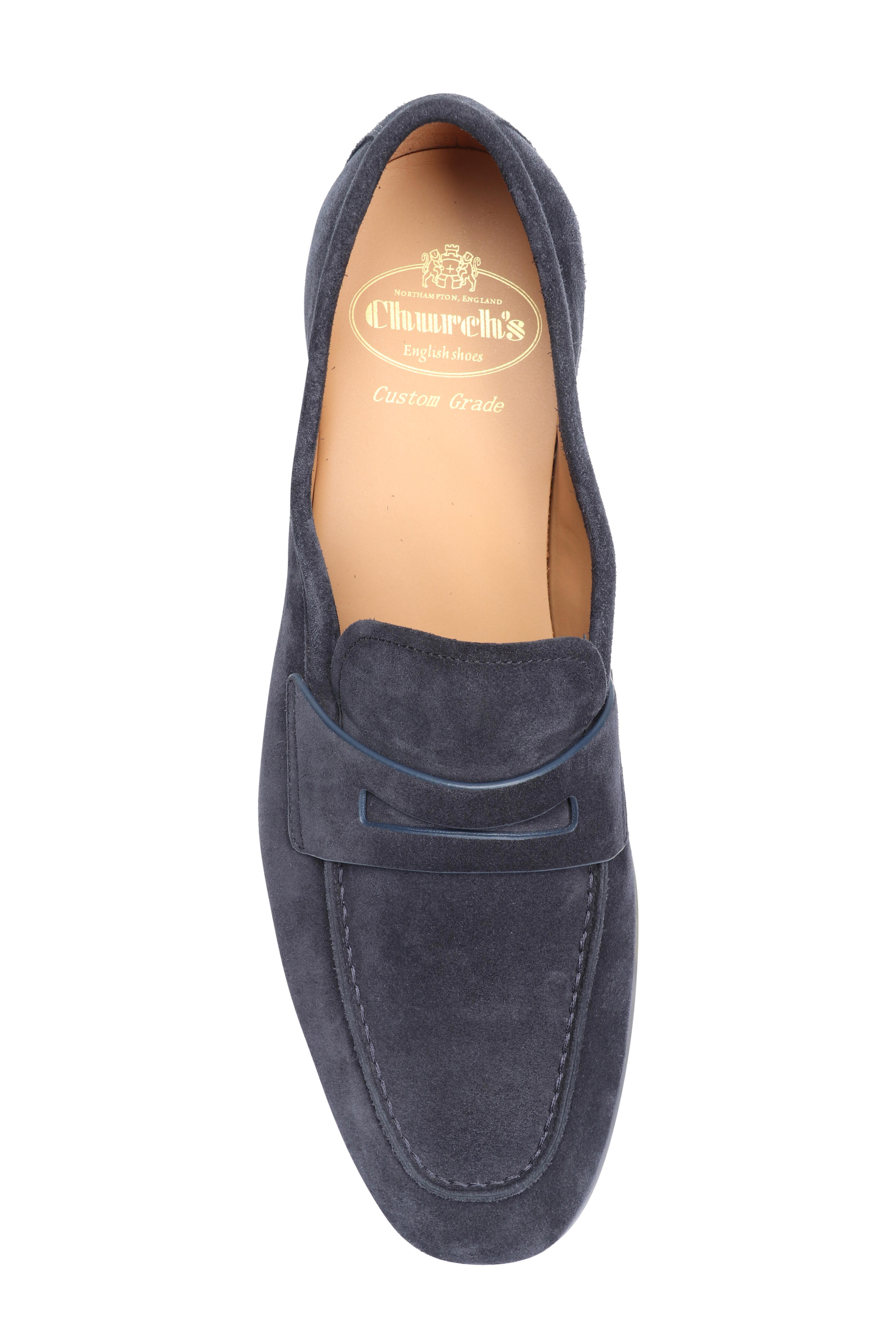 Church's - Milton Soft Navy Suede Penny Loafer