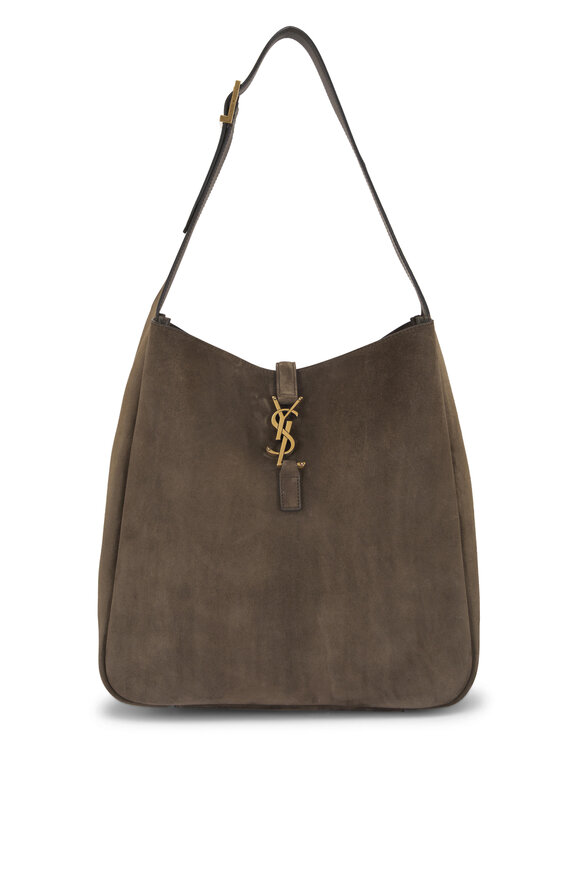Saint Laurent Large Le 5 À 7 Light Musk Suede Shoulder Bag - view 1