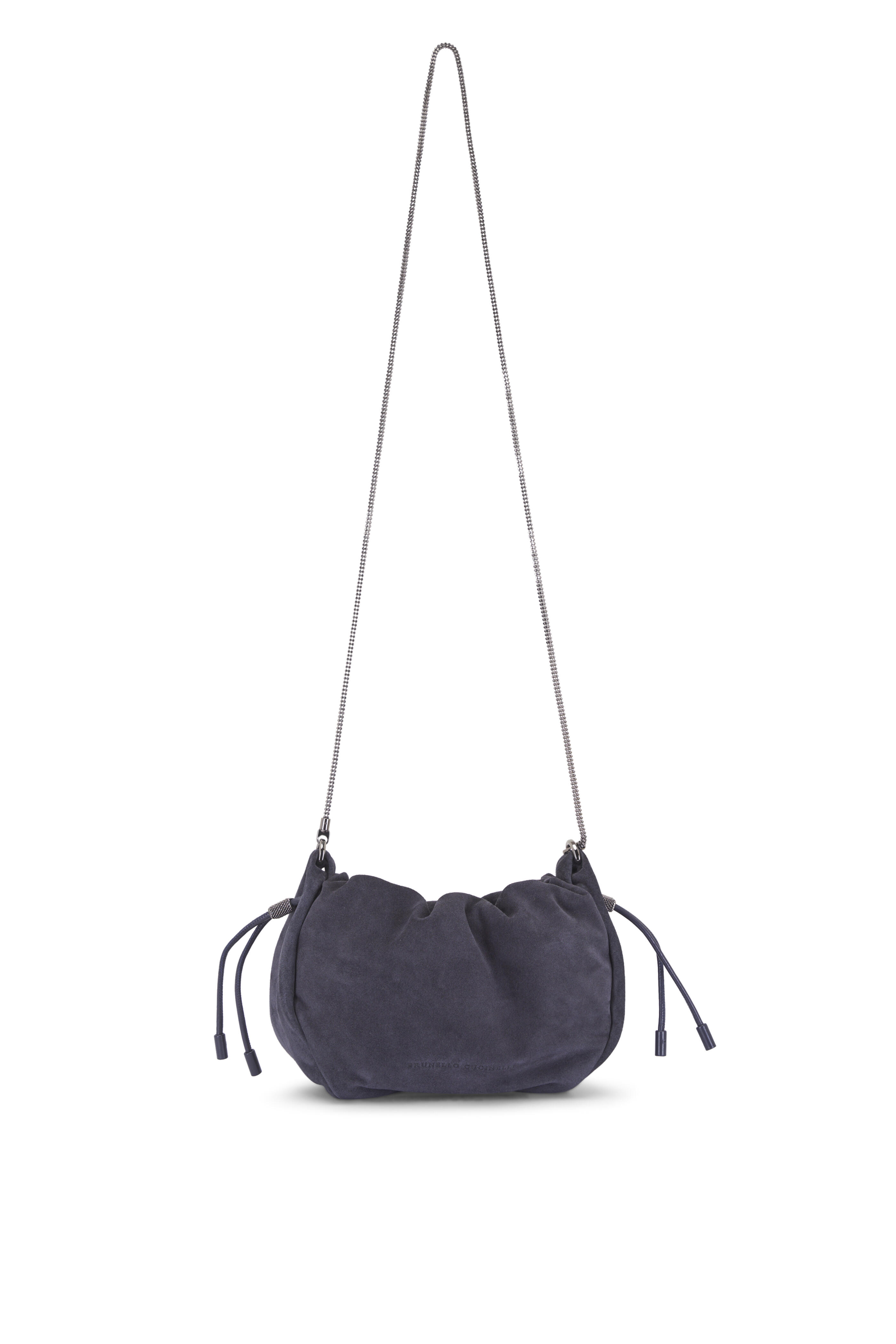 Brunello Cucinelli - Mini Mellow Night Sky Suede Bucket Bag