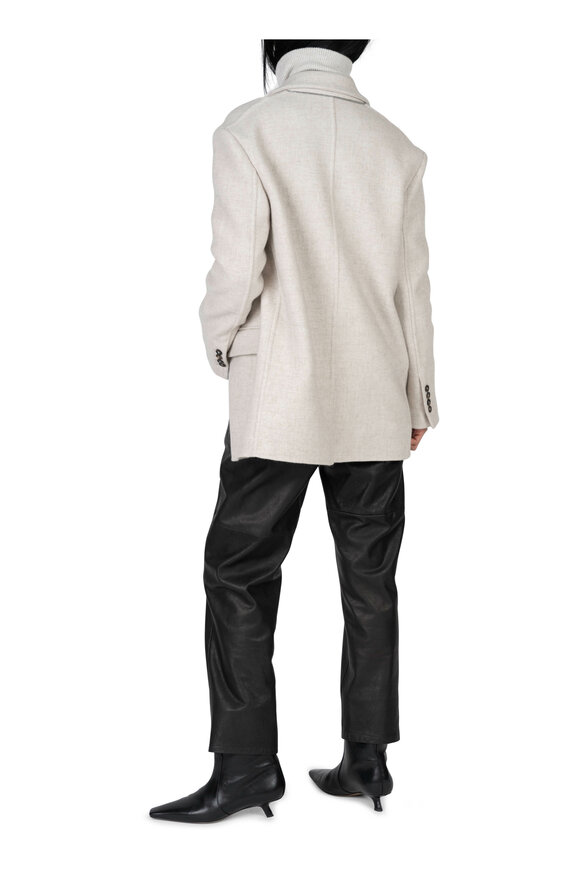 Brunello Cucinelli - Pearl Gray Cashmere Relaxed Jacket 