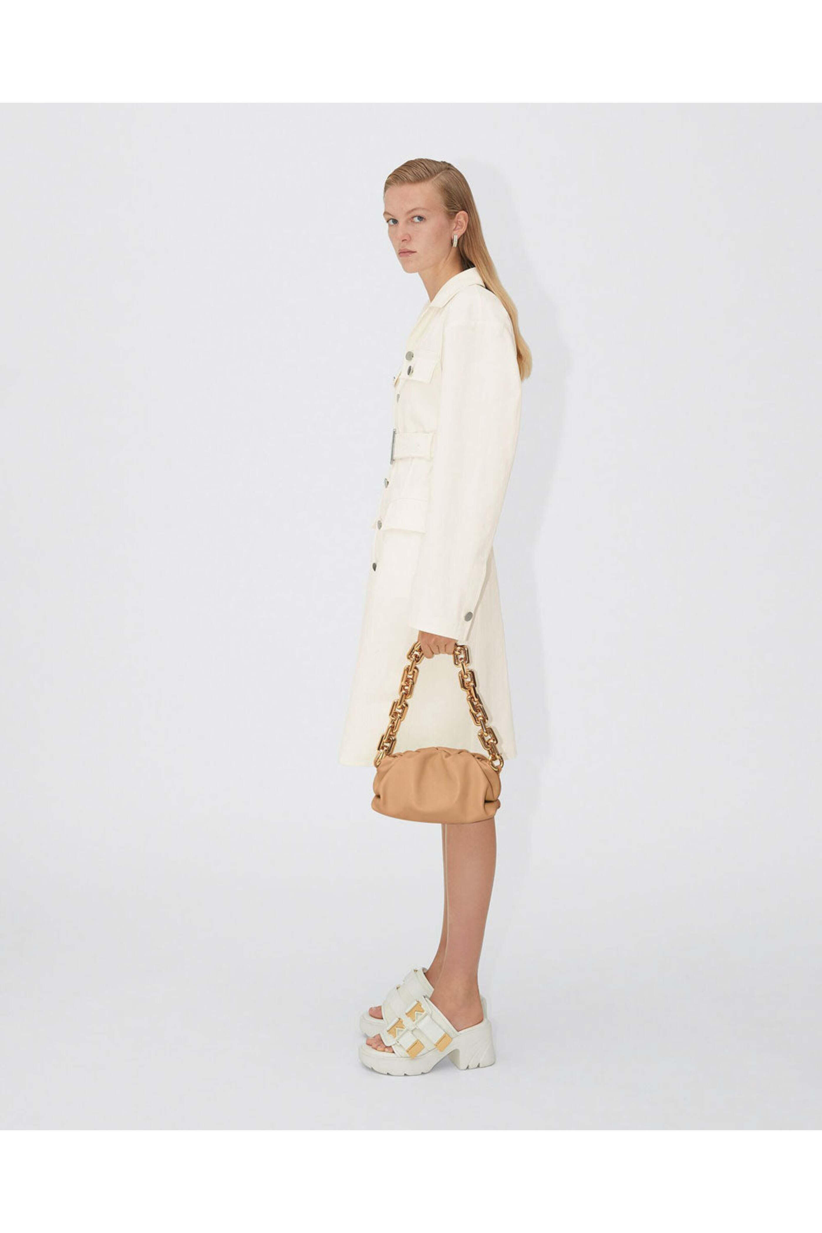 Bottega Veneta - Teen Chain Pouch in Almond | Mitchell Stores