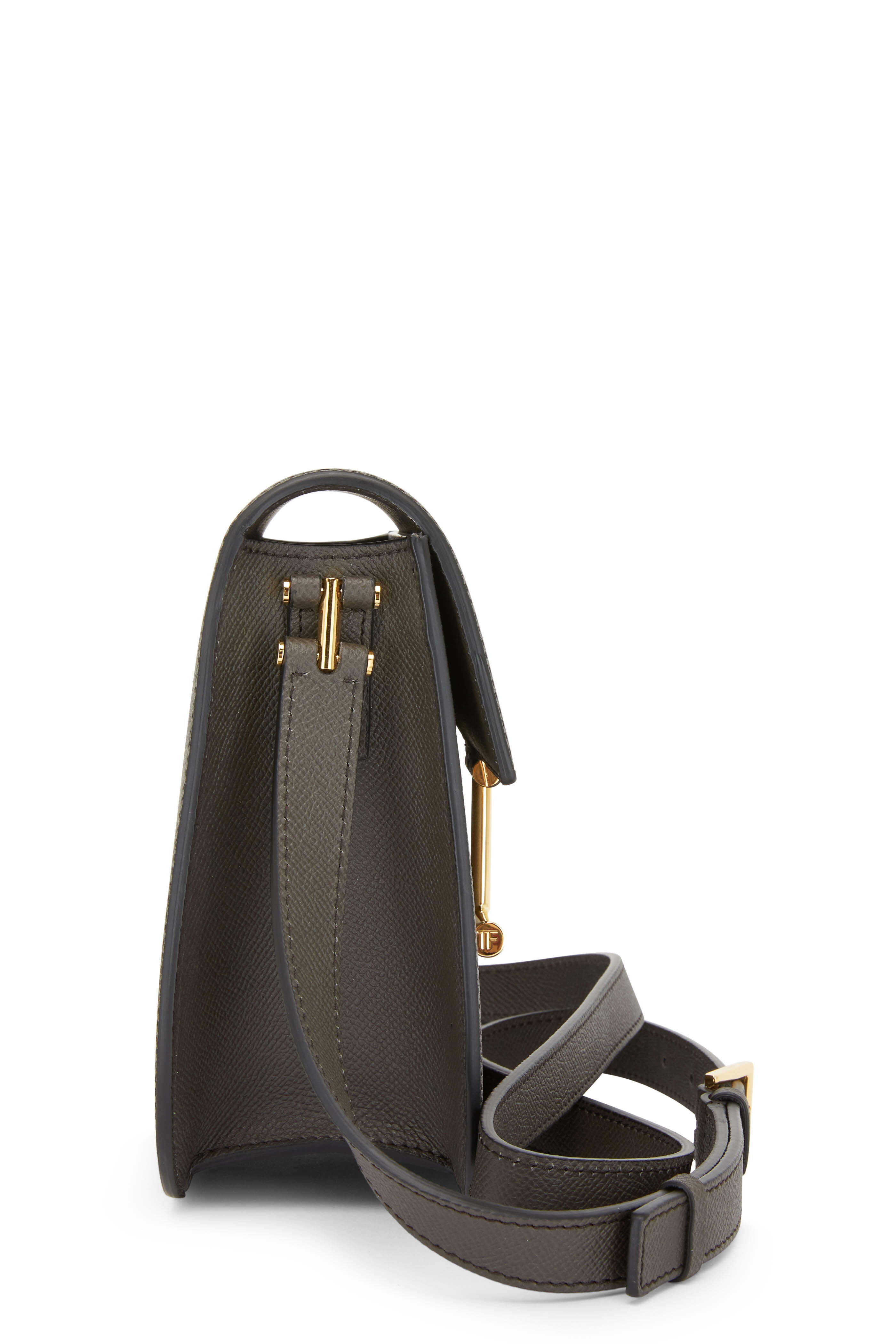 関税送料込 トムフォード ミニタラクロスボディバッグ グレー Tom Ford - タラ・ミニ・レザー・クロスボディ・バッグ を