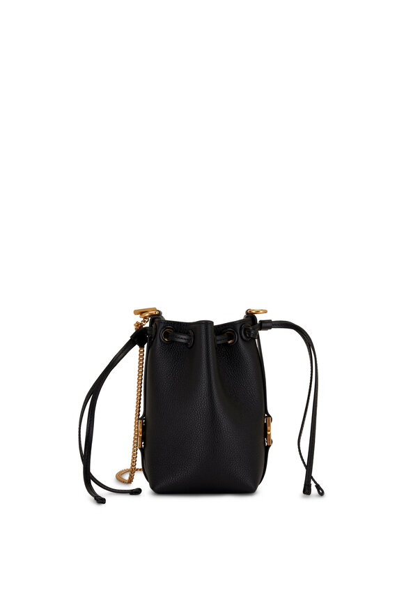 Fendi Neutral Mon Trésor Ff Logo Mini Bucket Bag - - Leather