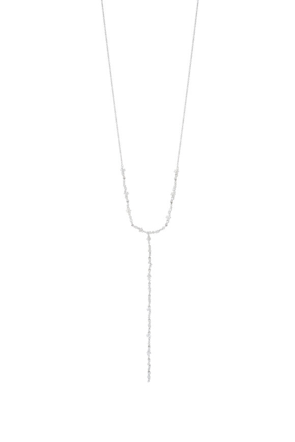 Kai Linz - White Diamond Lariat Necklace