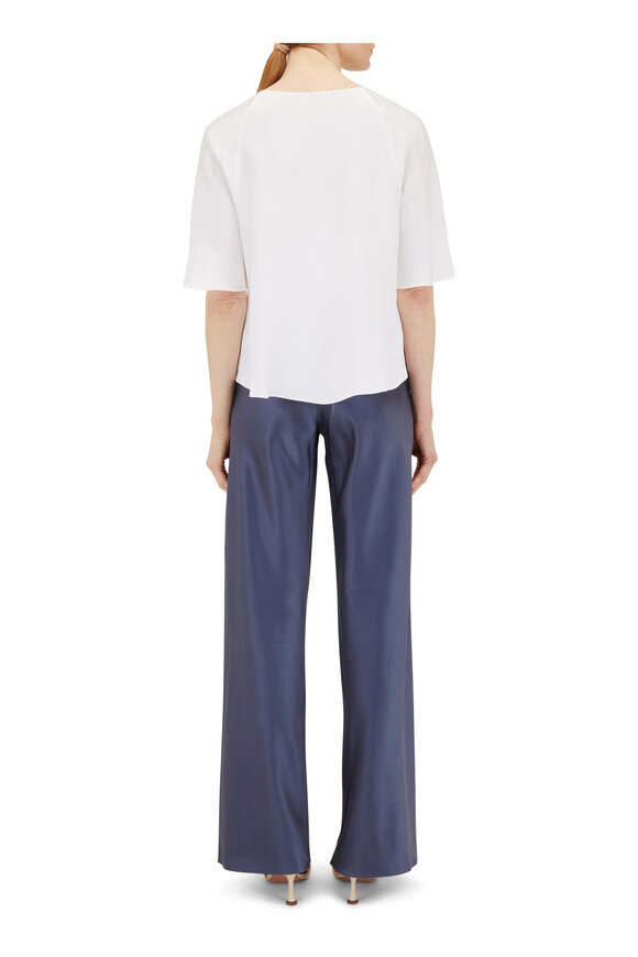 Peter Cohen - Bias Denim Silk Wide Leg Pant