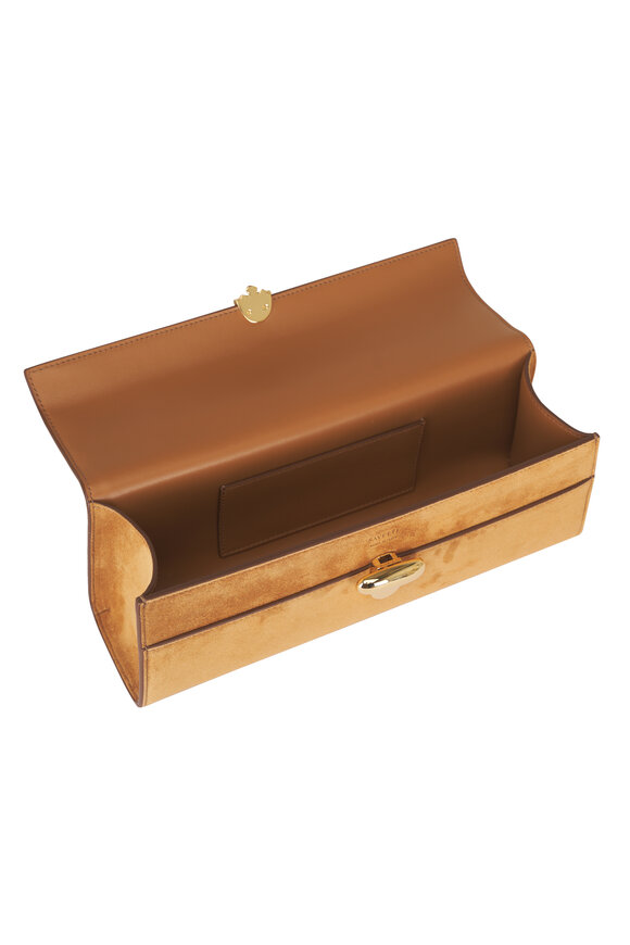 Savette Slim Symmetry Saddle Suede Top Handle Bag - view 4