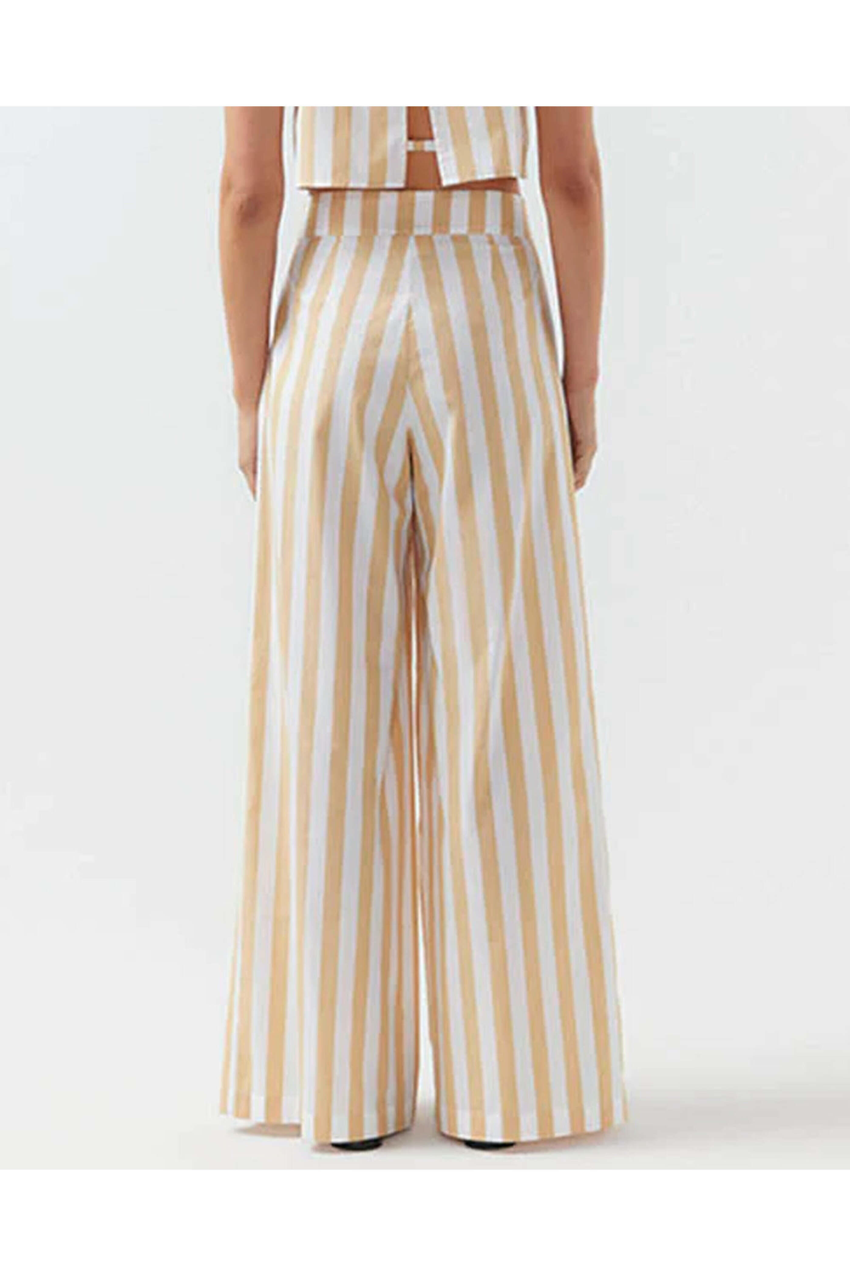 Bird and Knoll - Sand Stripe Darcy Palazzo Pant