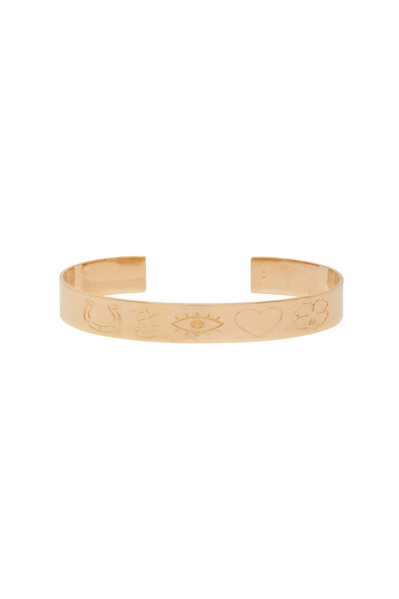 Genevieve Lau Lucky Charms Yellow Gold Cuff