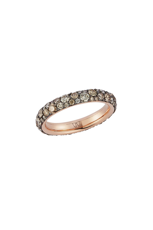 Walters Faith OC x WF 18K Rose Gold Champagne Diamond Band Ring