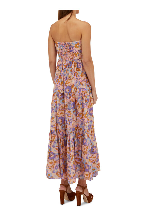 Zimmermann - Multicolor Strapless Floral Midi Dress