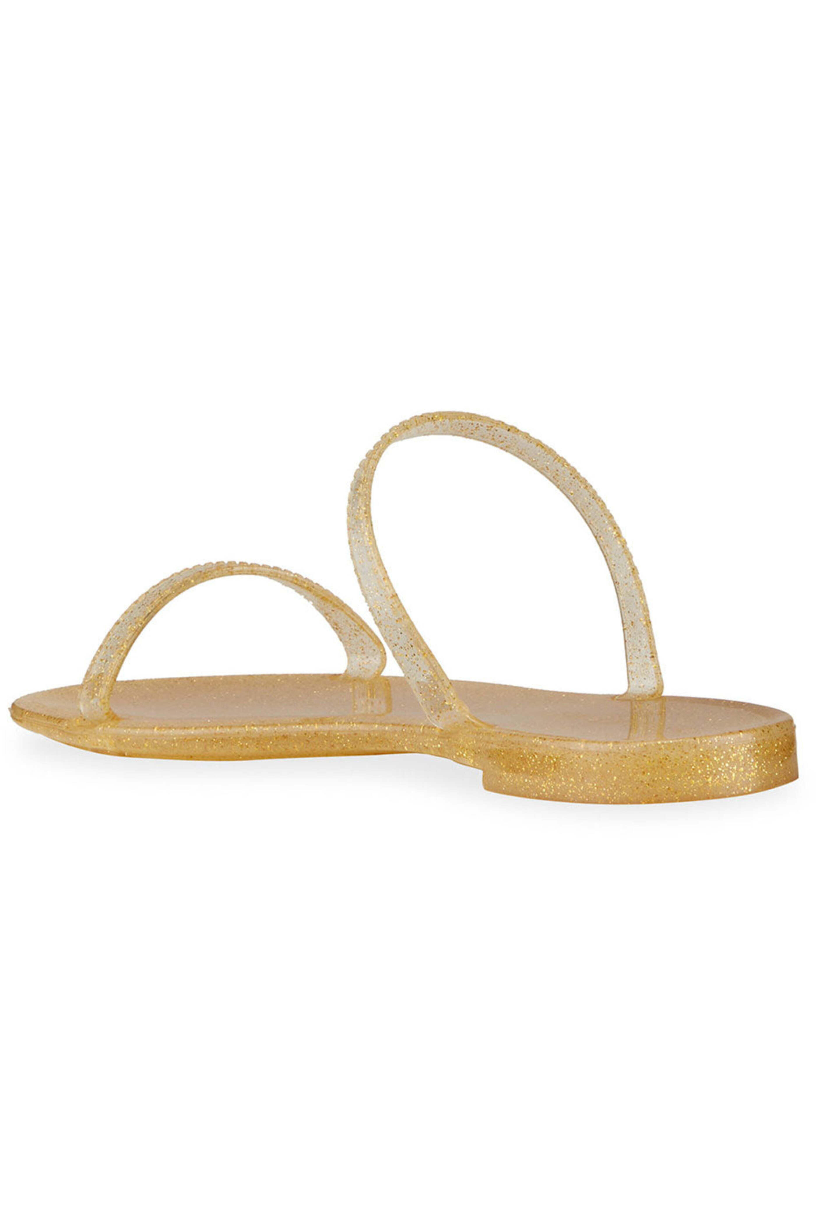 Stuart Weitzman - Sawyer Slide Sandal in Gold