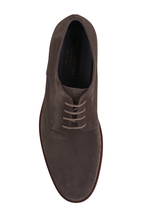 To Boot New York - Peterson Anthracite Suede Dress Shoe