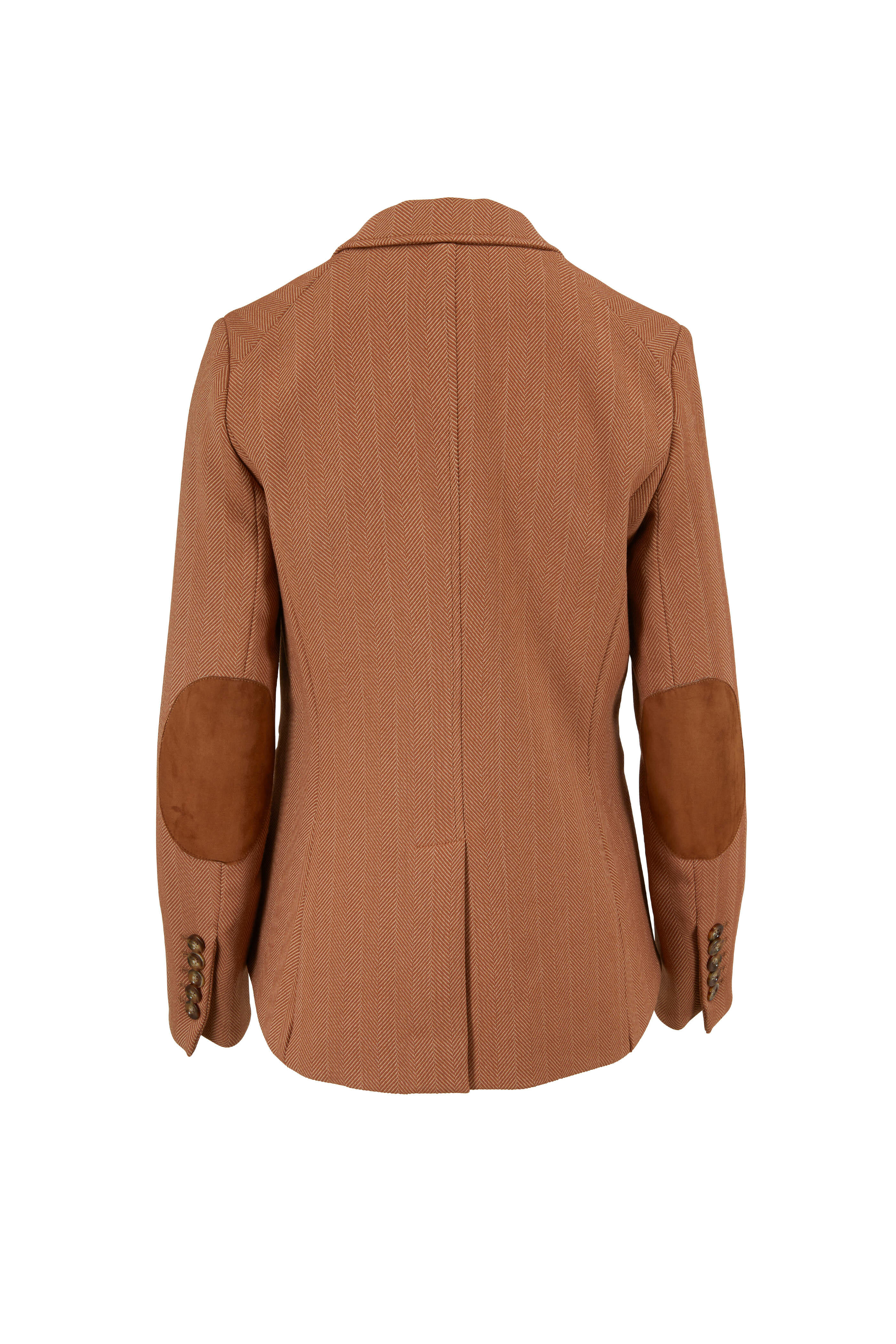 Veronica Beard - Hudson Khaki Two-Button Dickey Jacket