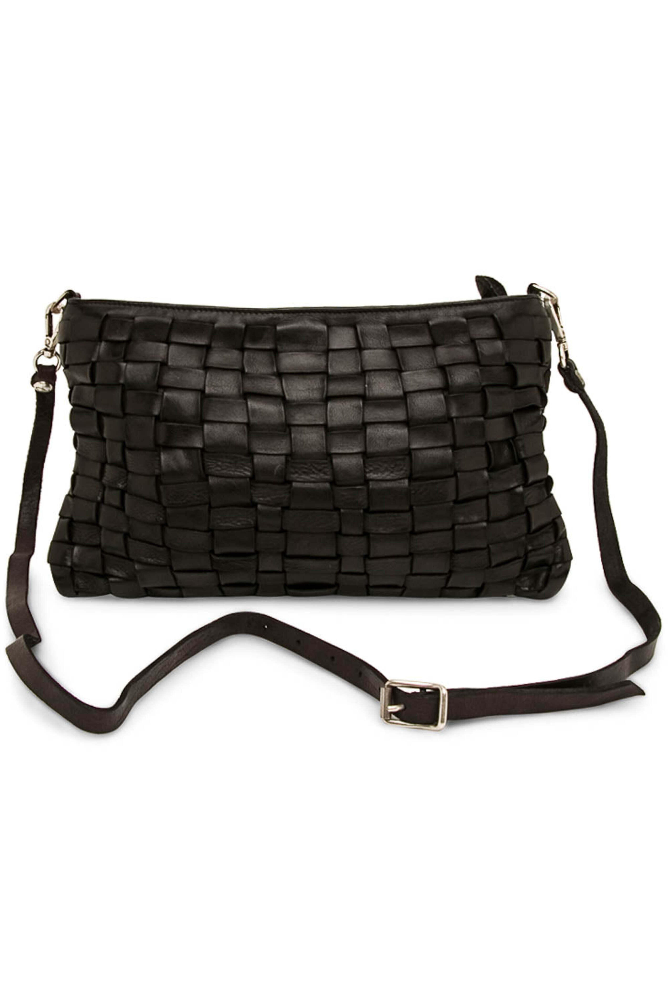 Campomaggi - Black Woven Leather Pouch