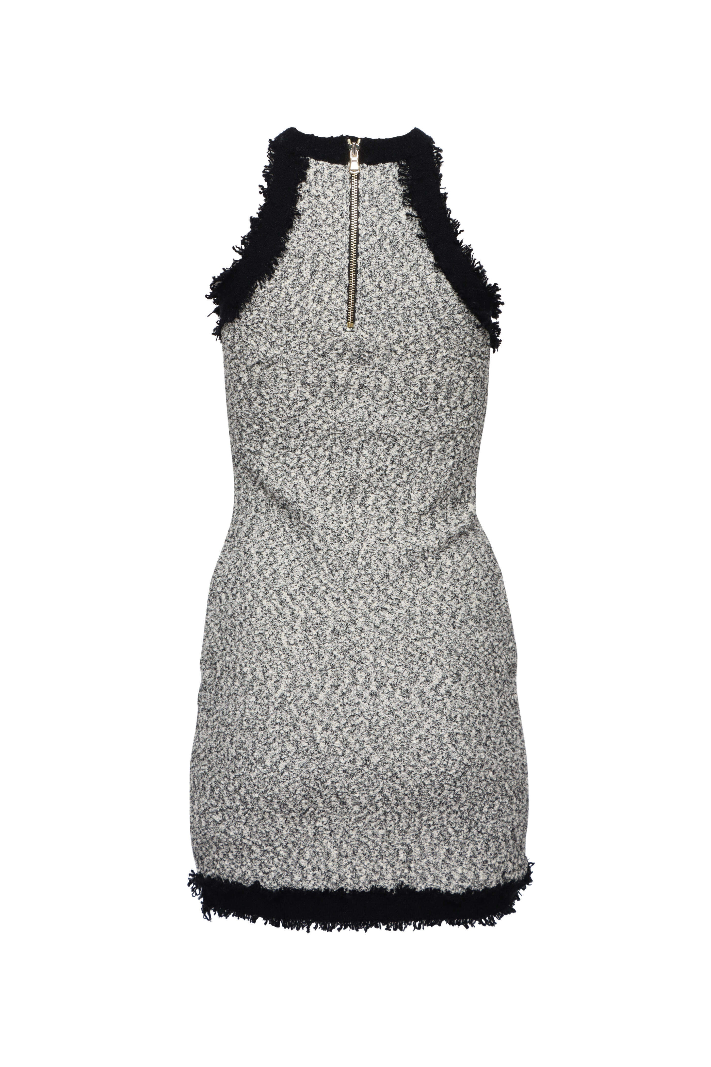 L'Agence - Alanna White & Black Knit Shift Dress