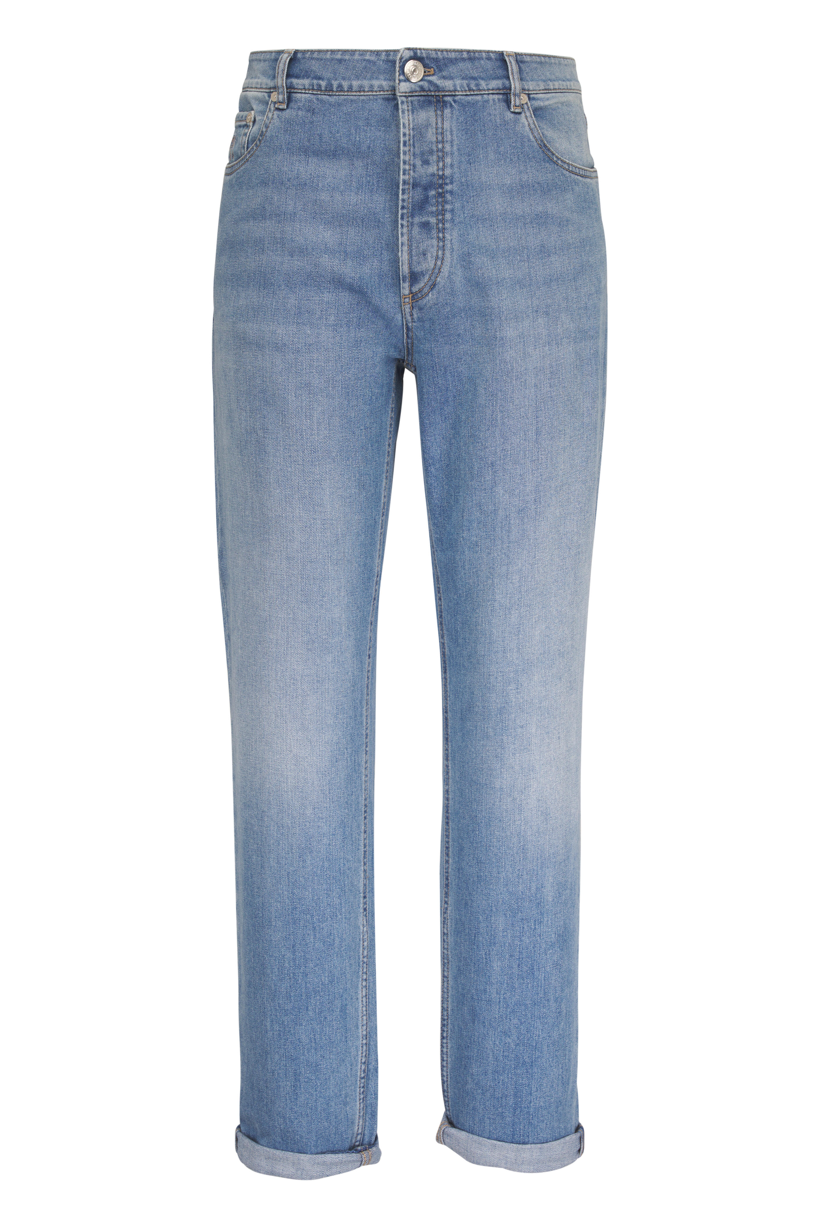 Brunello Cucinelli - Blue Five Pocket Jean - view 1
