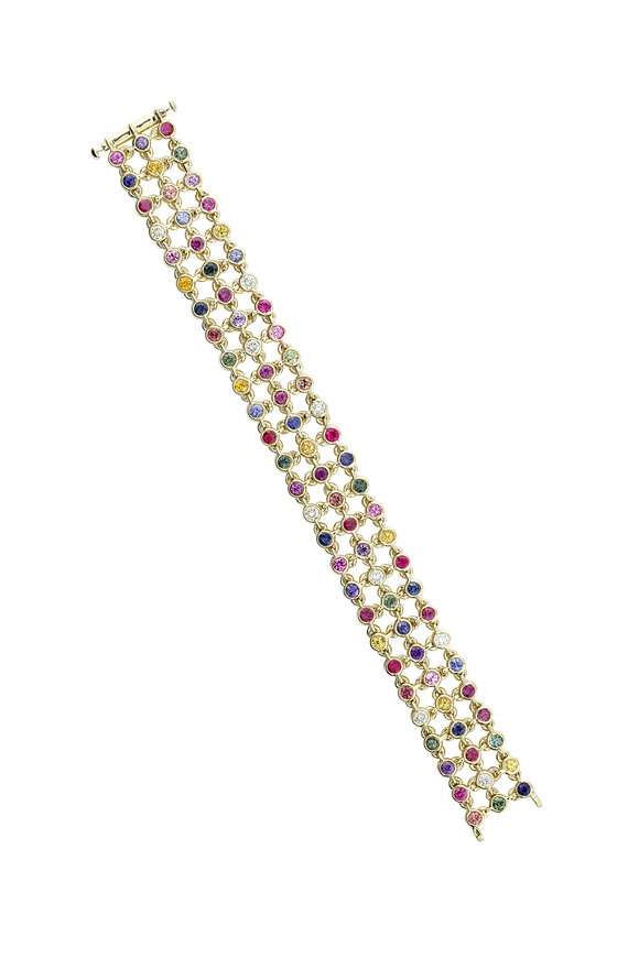 Aaron Henry - Sapphire & Diamond Bracelet