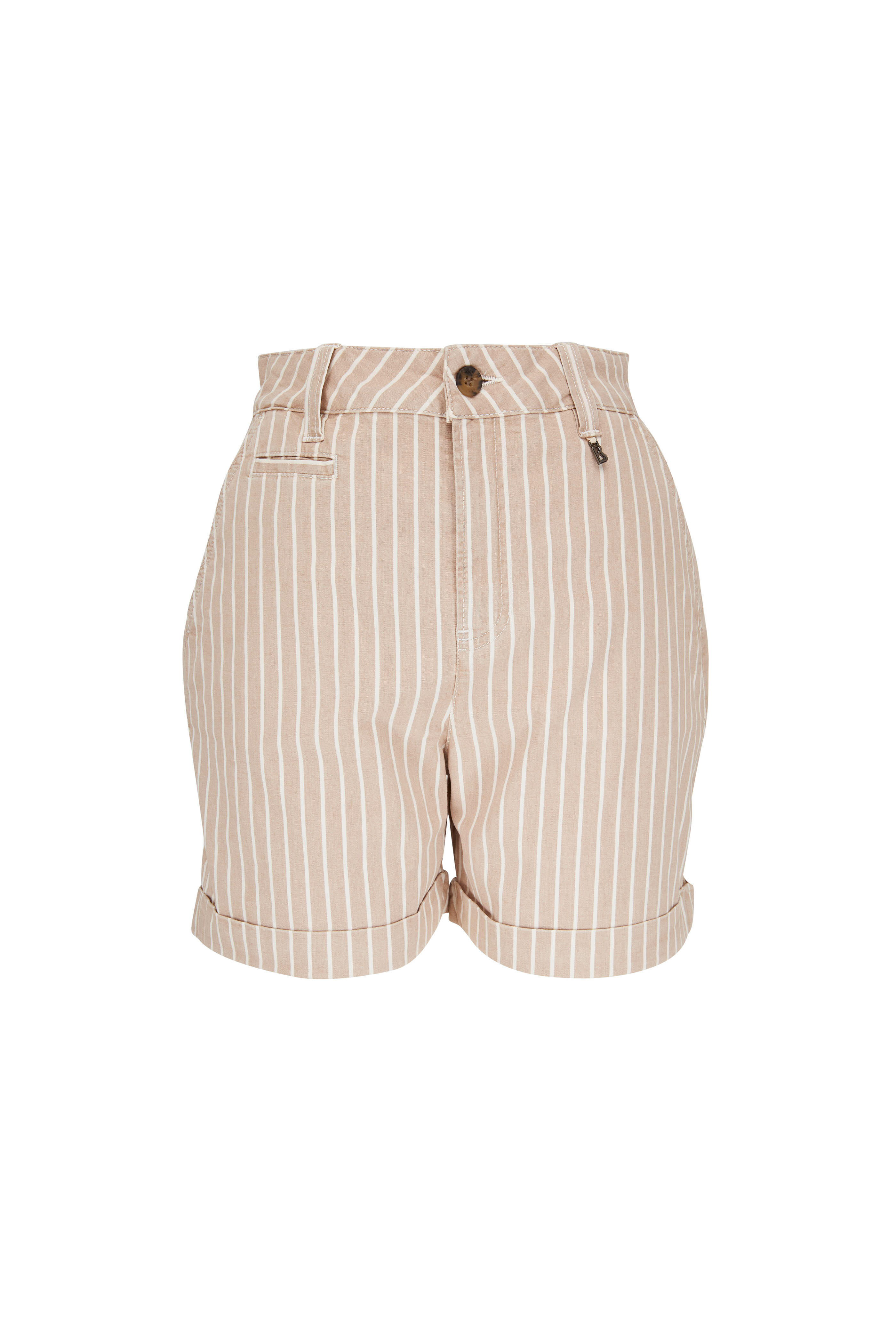 Bogner - Polly Natural Stripe Denim Shorts | Mitchell Stores