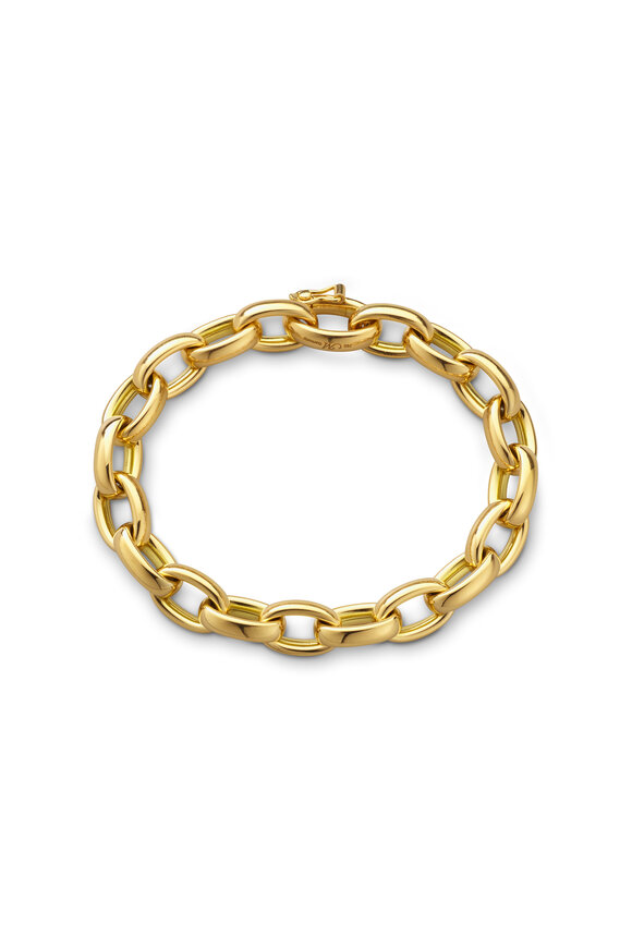 Monica Rich Kosann 18k Yellow Gold Oval Link Bracelet - view 1