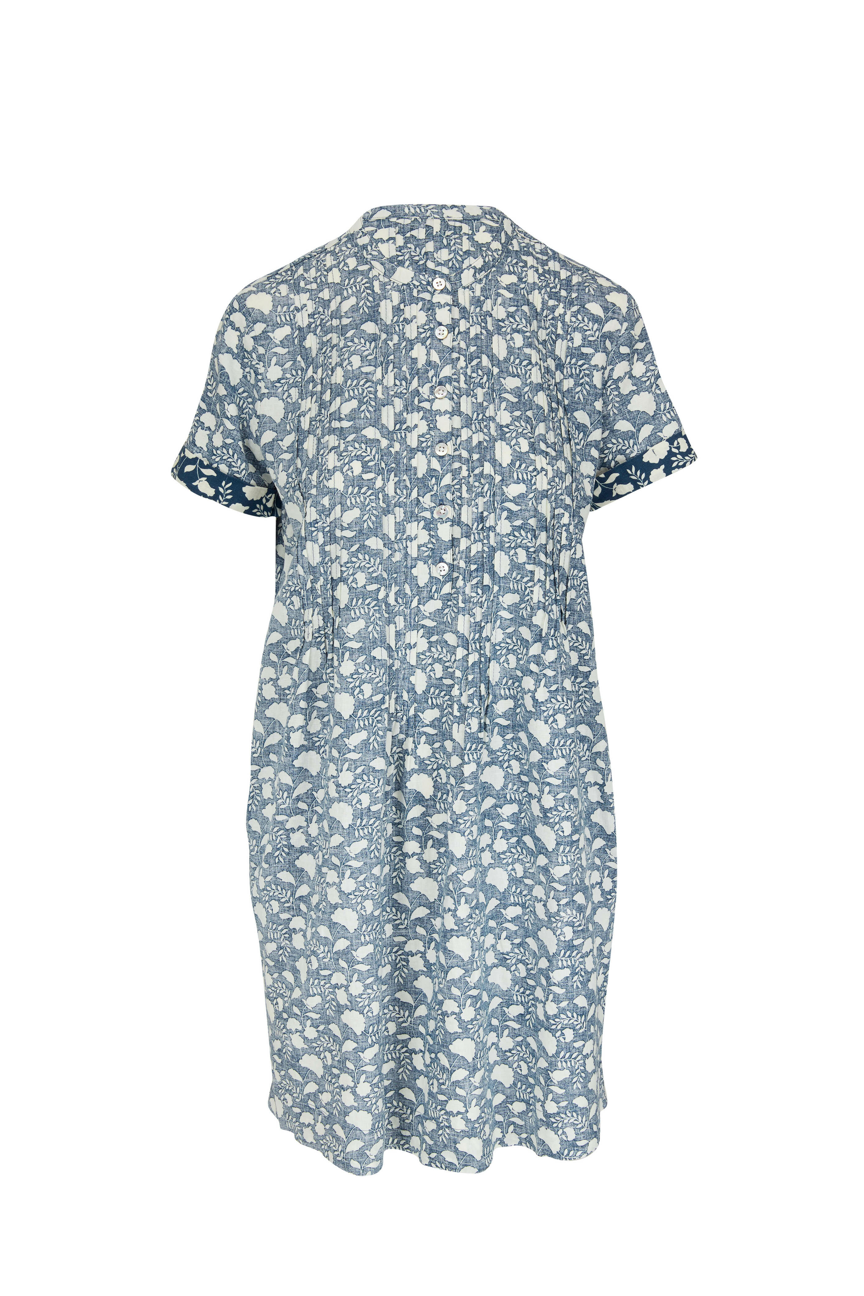 Faherty Brand - Gemina Indigo Floral Linen Dress