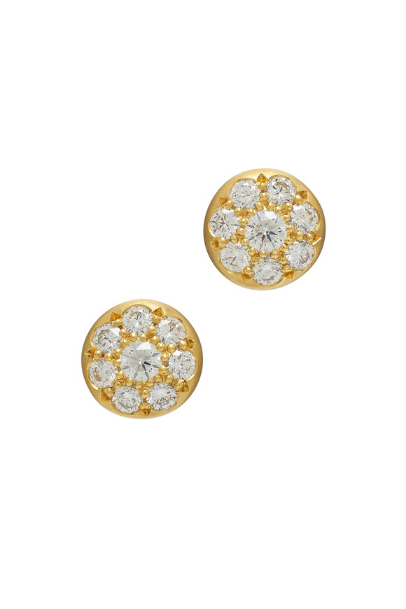 Caroline Ellen - Large Pavé Diamond Studs