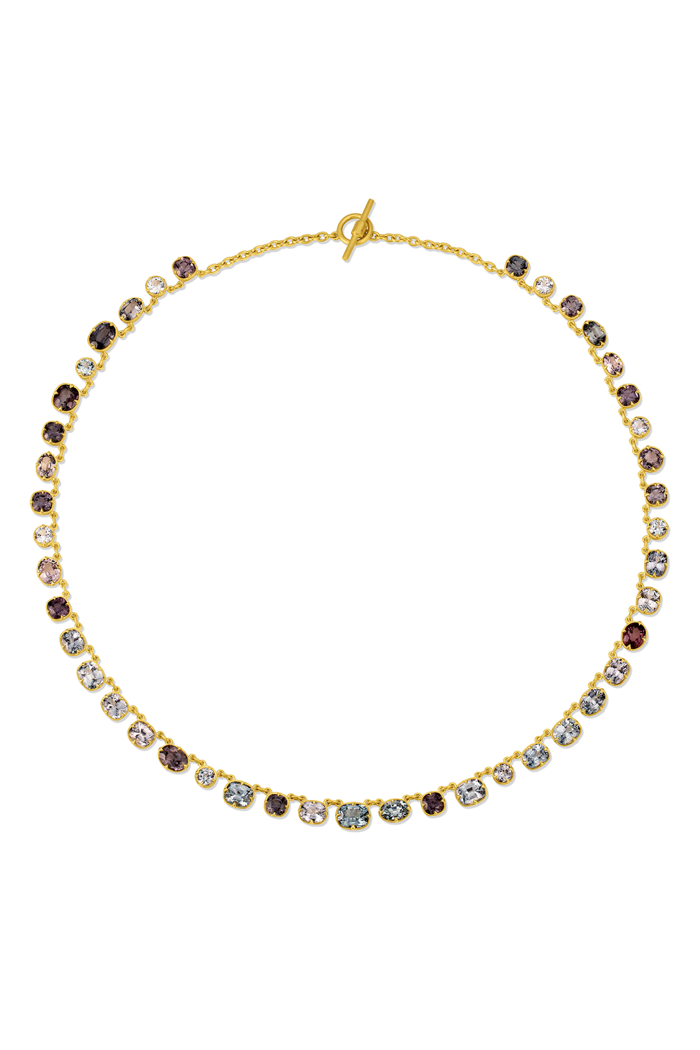Leigh Maxwell - 18k Yellow Gold Gemmy Riviere Necklace - view 2