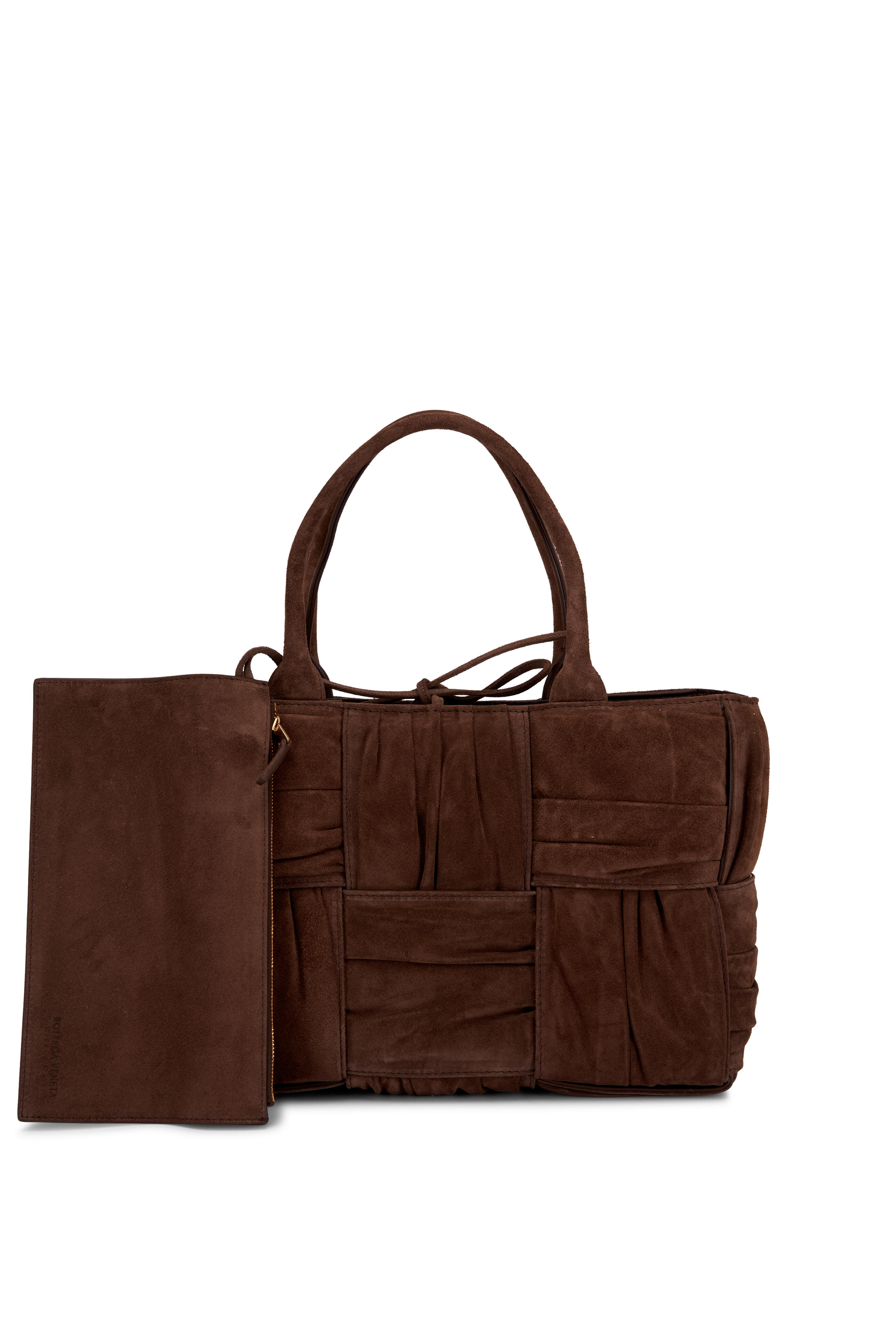 ショルダーバッグ・ポシェット [BOTTEGA VENETA] Brown Suede Small Hop Shoulde SMALL HOP HOBO SUEDE SHOULDER BAG for Women - Bottega Veneta