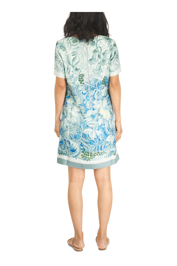 Rani Arabella Corsica Green Silk Dress - view 4