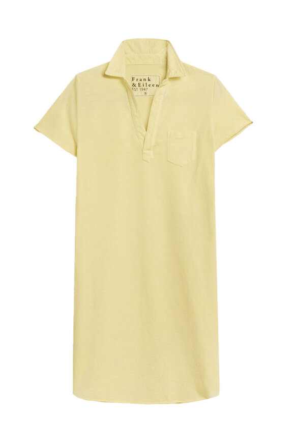 Frank & Eileen - White Short Sleeve Polo Dress | Mitchell Stores