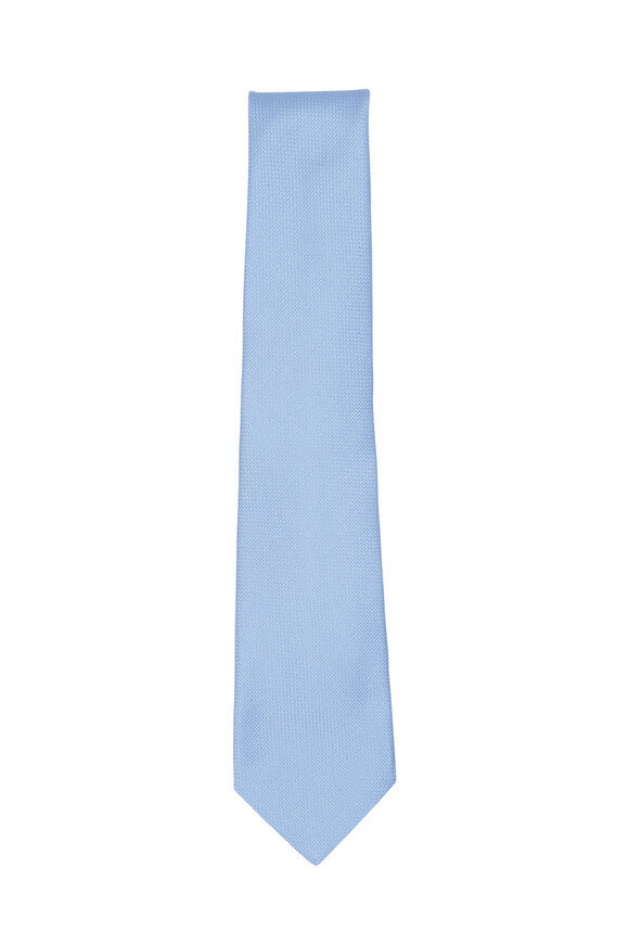Kiton - Periwinkle Silk Necktie 