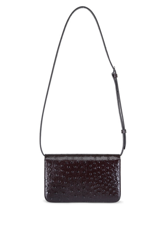 Totême T-Lock Bordeaux Embossed Leather Crossbody - view 2