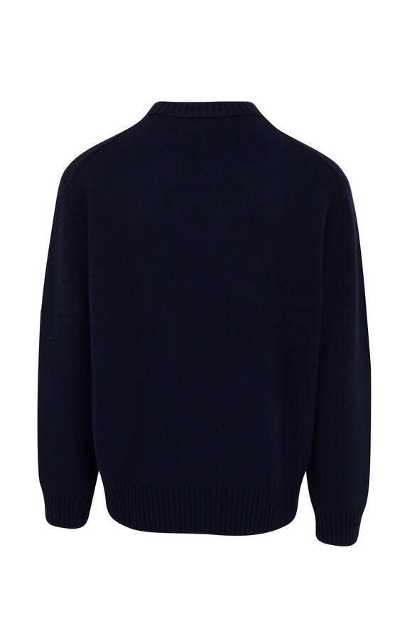 Frame - Navy Cashmere Crewneck Sweater