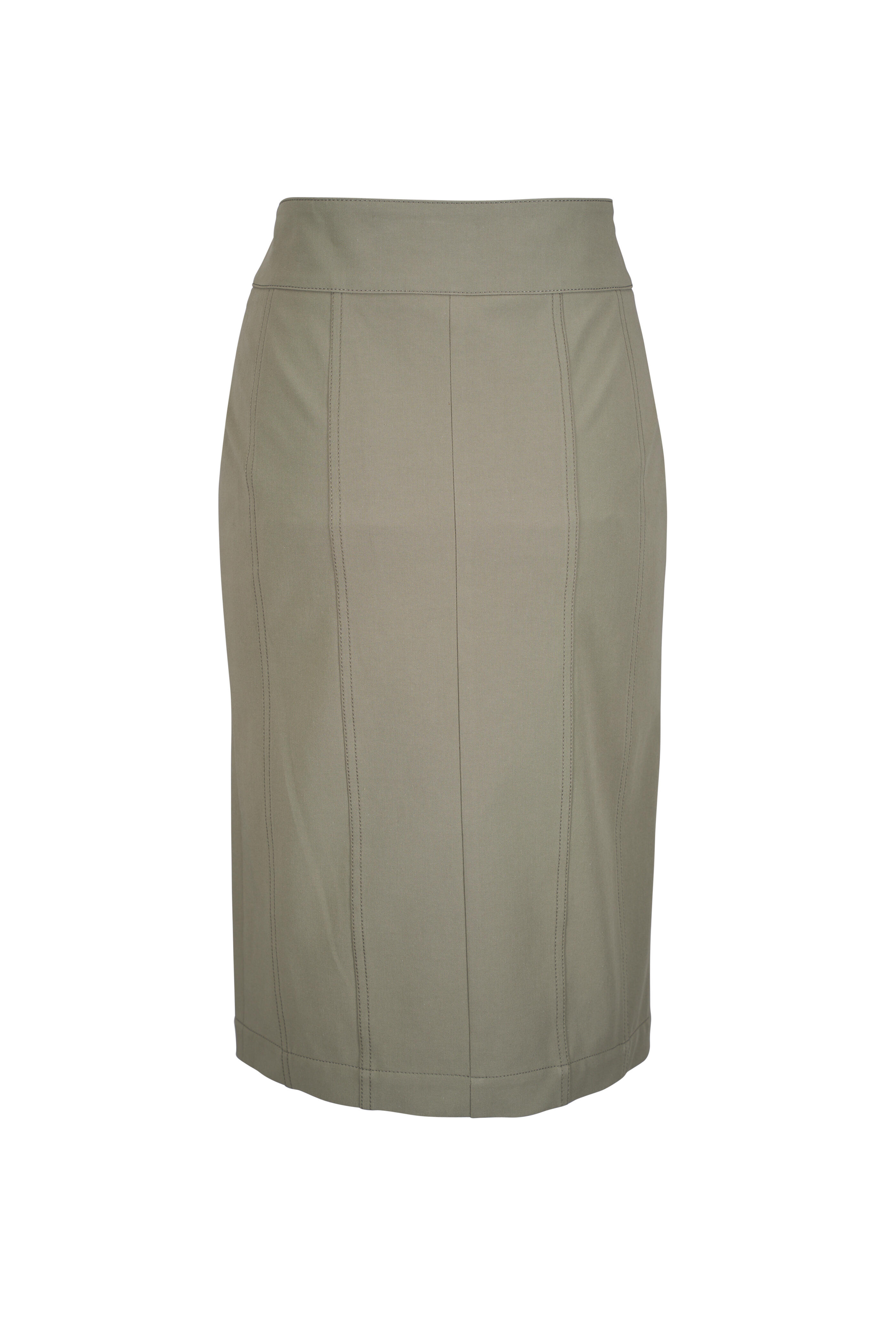 Akris Punto - Khaki Cotton Skirt
