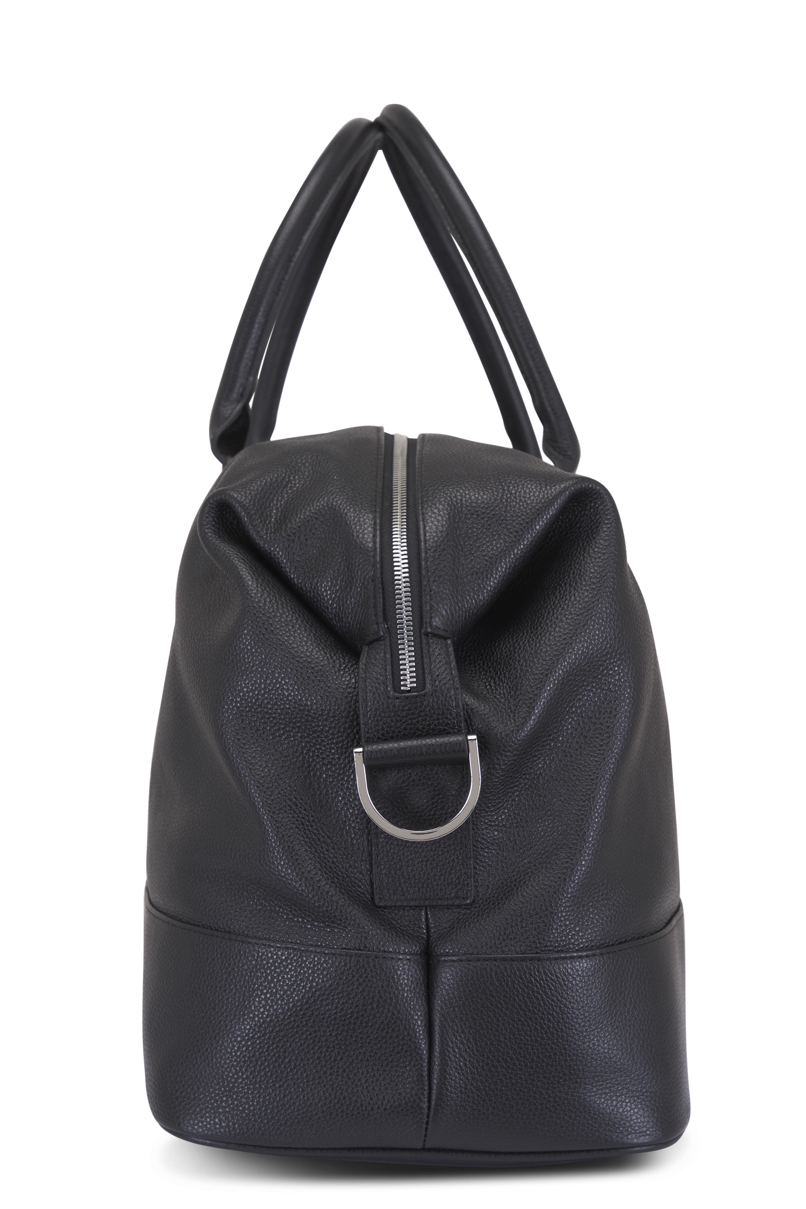 Want Les Essentiels - Kelowna Black Leather Weekender Bag