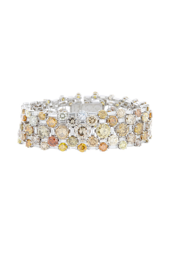 Eclat - Platinum Fancy Diamond Bracelet